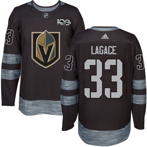 Adidas Golden Knights #33 Maxime Lagace Black 1917-100th Anniversary Stitched NHL Jersey - Click Image to Close
